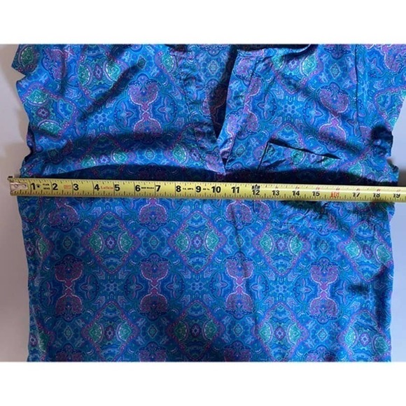 𝅺❤️willi Smith Floral Short Sleeve Top Size M - Picture 6 of 7